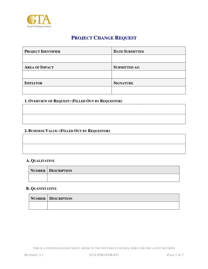 Change Request Template download free documents for PDF Word and Excel