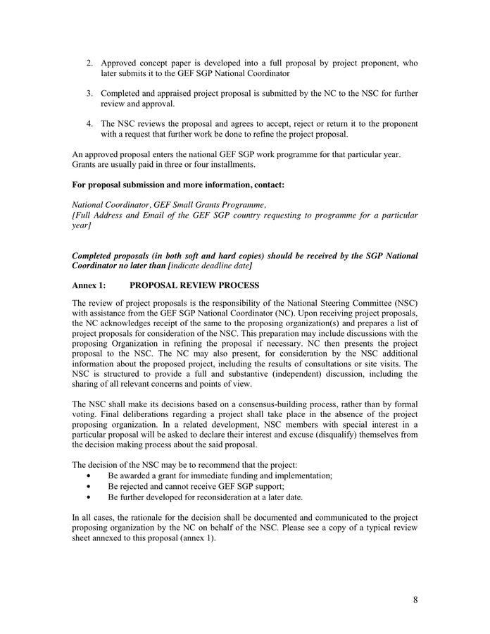 Project proposal guidelines in word and pdf formats page 13 of 18