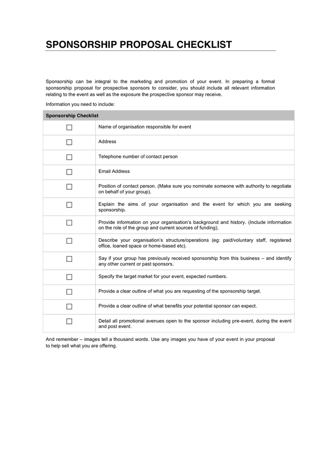 Sponsorship Proposal Template - Download Free Documents For PDF, Word ...