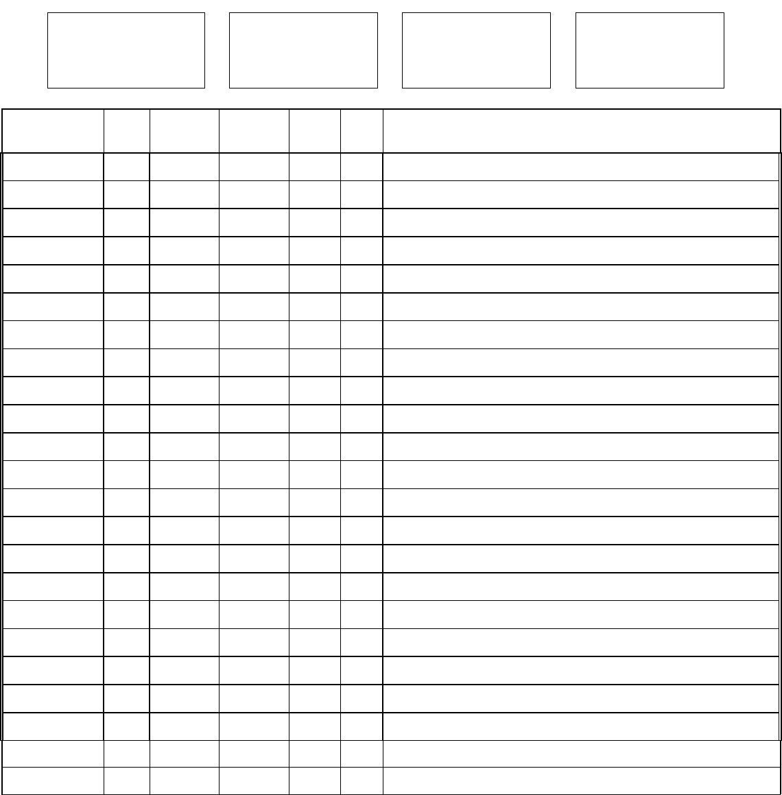 Case log sheet in Word and Pdf formats