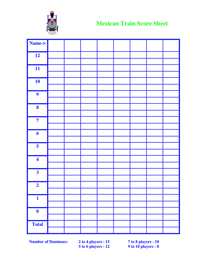 mexican-train-score-sheet-printable