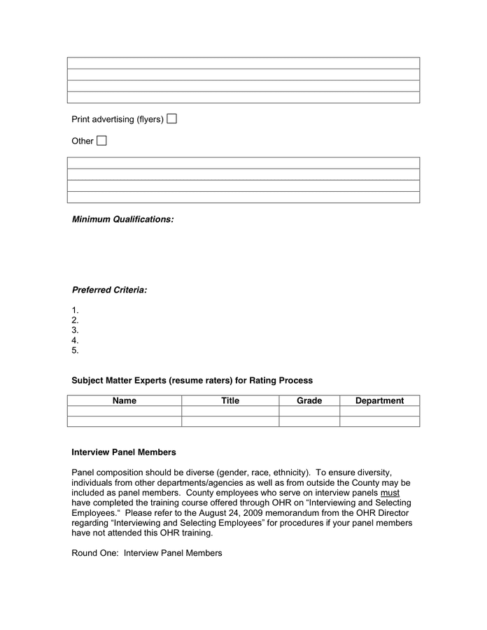 Recruitment service level agreement in Word and Pdf formats page 2 of 3