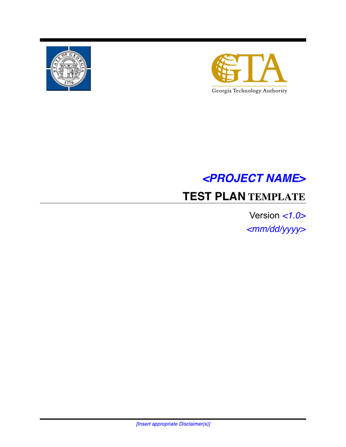 Test Plan Template - download free documents for PDF, Word and Excel