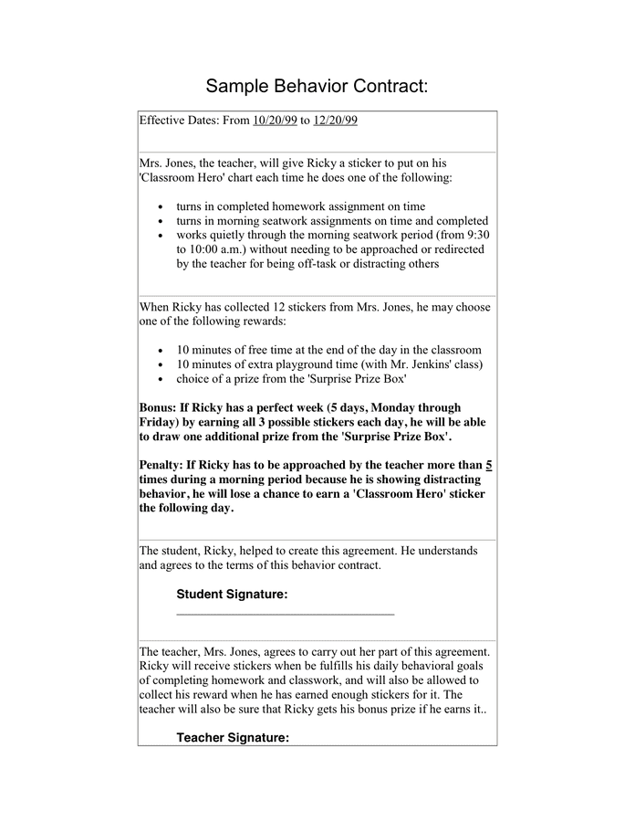 sample-behavior-contract-in-word-and-pdf-formats