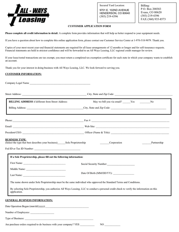 Equipment Lease Agreement In Word And Pdf Formats