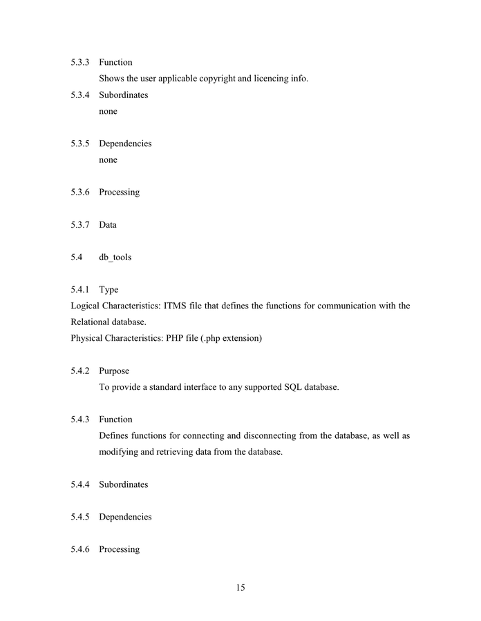 Software Design Document Template In Word And Pdf Formats Page 17 Of 34