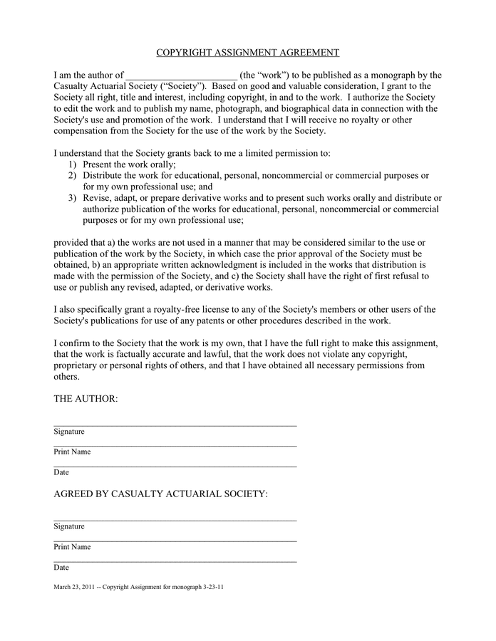 Copyright Assignment Agreement Template from static.dexform.com