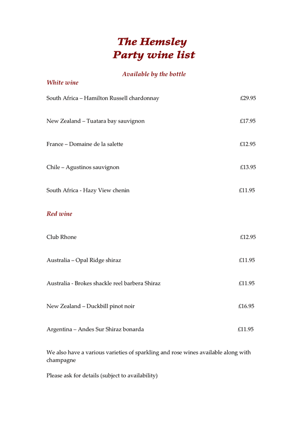 Party Menu Template - download free documents for PDF, Word and Excel