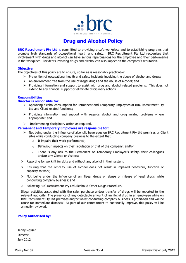 Health and Safety Policy - download free documents for PDF, Word and Excel