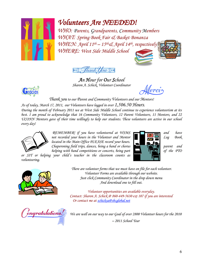 Middle School Newsletter Template Free