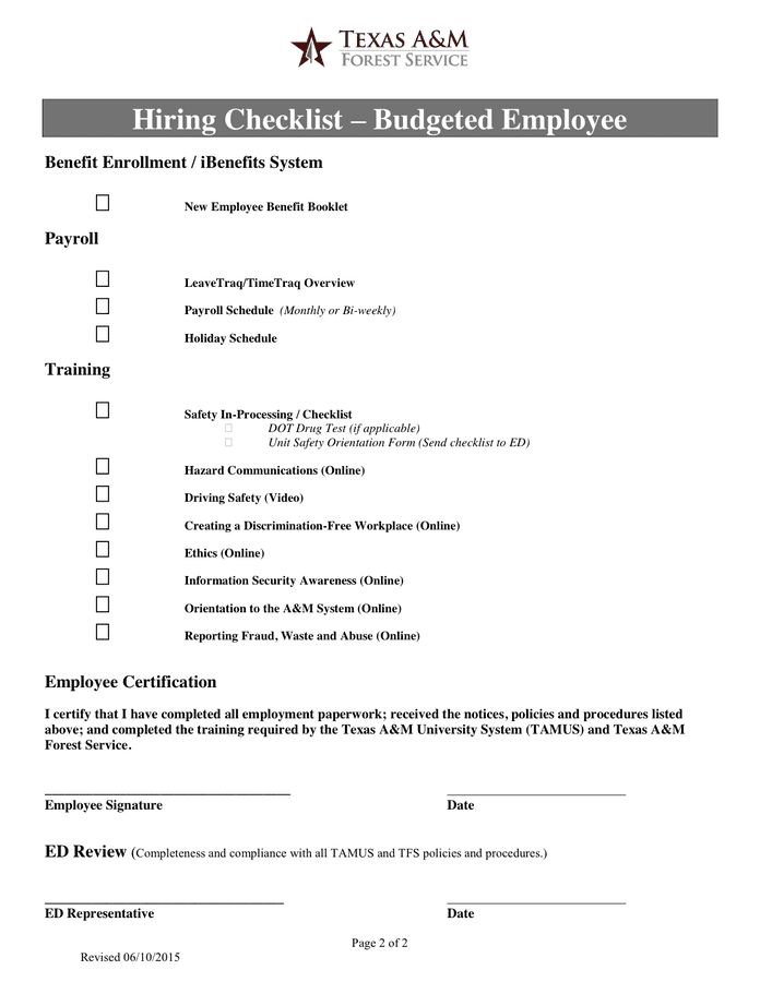 Employment Verification in Word and Pdf formats  page 2 of 2