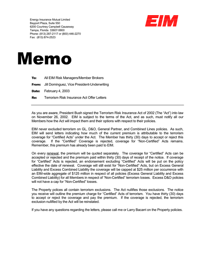 Professional Memo In Word And Pdf Formats