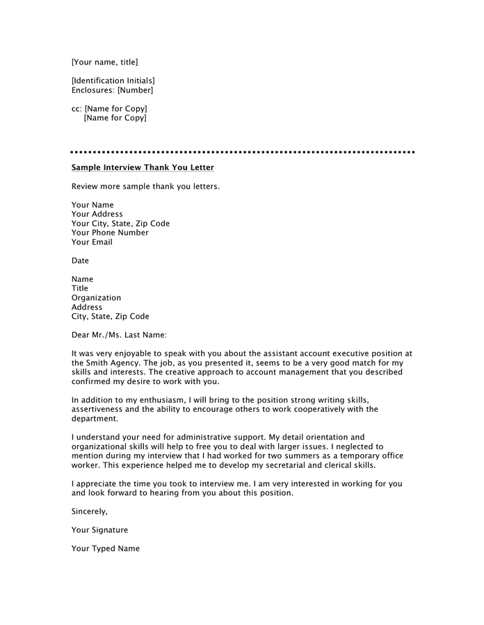 Block Style Business Letter Format