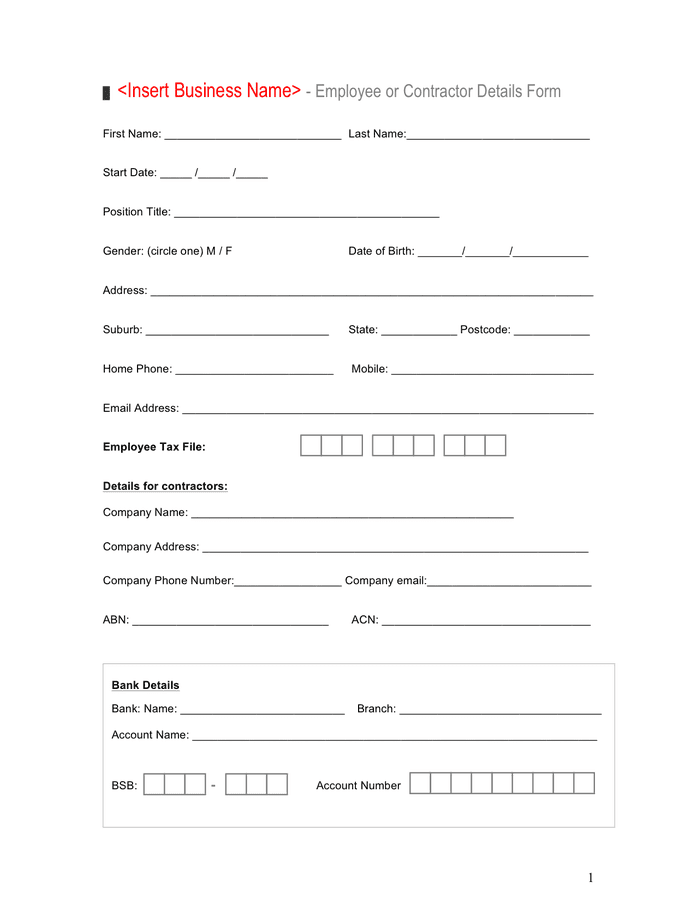 employee-or-contractor-details-form-in-word-and-pdf-formats