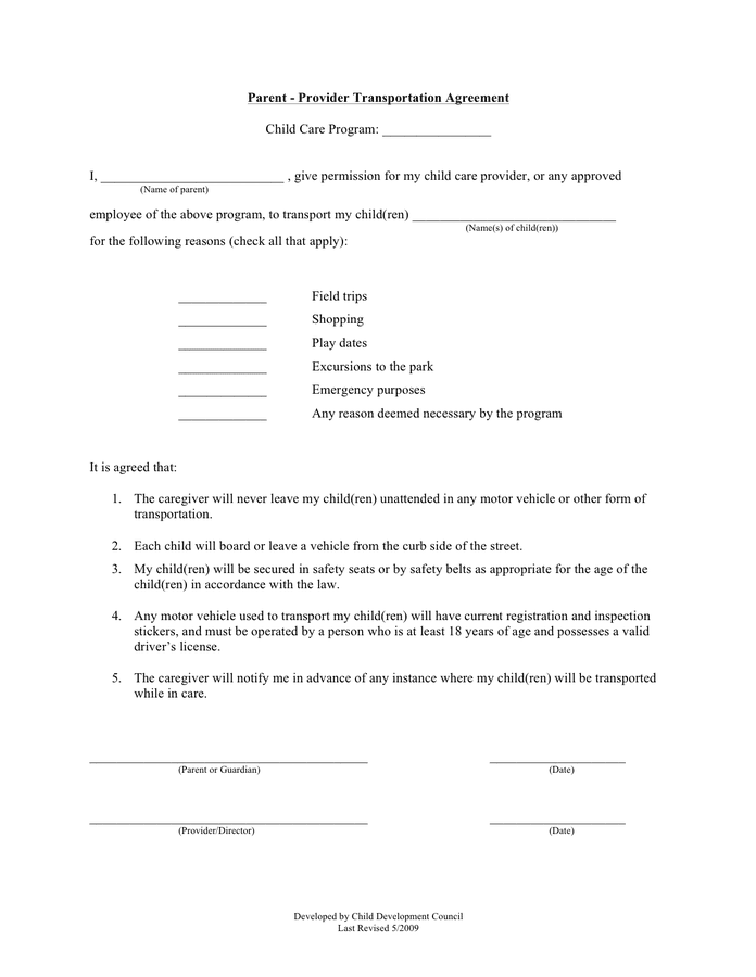 provider-parent-transportation-agreement-sample-in-word-and-pdf-formats