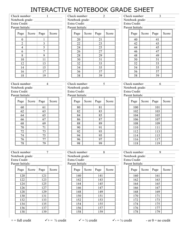 Interactive Notes Template