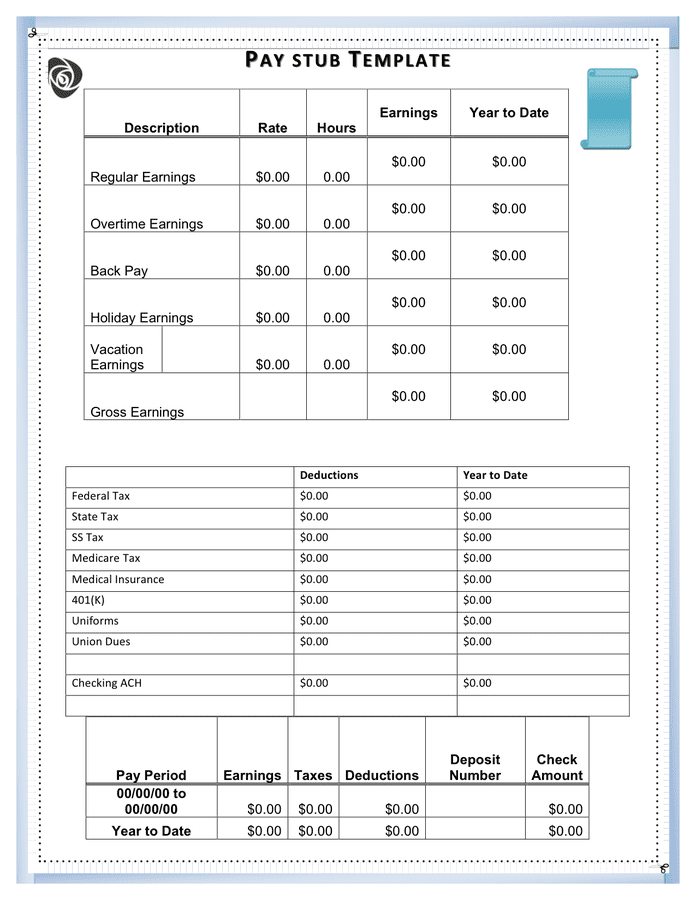 Pay Stub Template Word Document from static.dexform.com