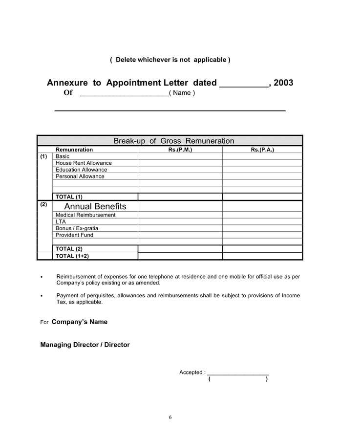 Appointment Letter Sample Forms And Templates Fillable Printable Samples For Pdf Word Zohal 8371