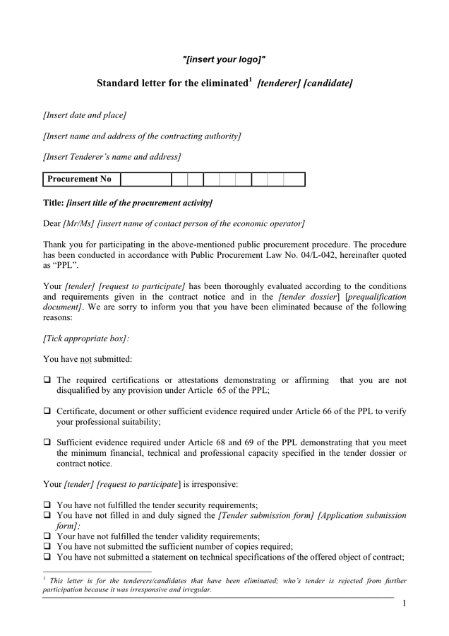 How to Write a Tenant Rejection Letter