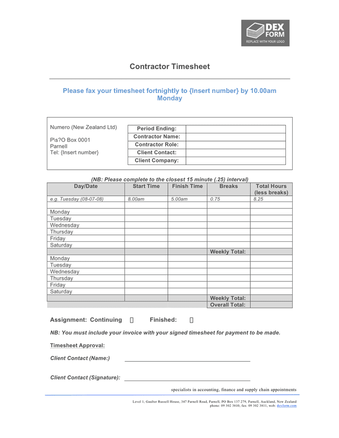 Contractor Timesheet Template Excel from static.dexform.com