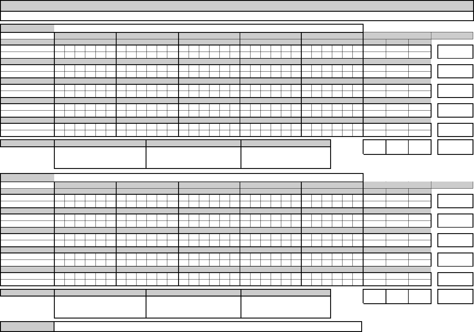 Cricket score sheet in Word and Pdf formats
