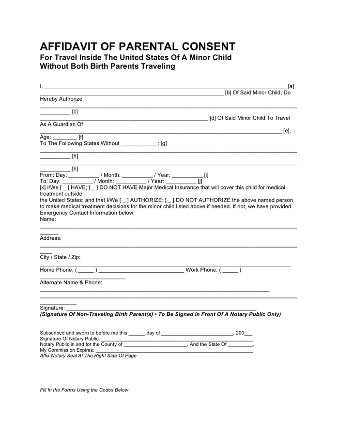 affidavit-of-parental-consent-for-travel-in-word-and-pdf-formats