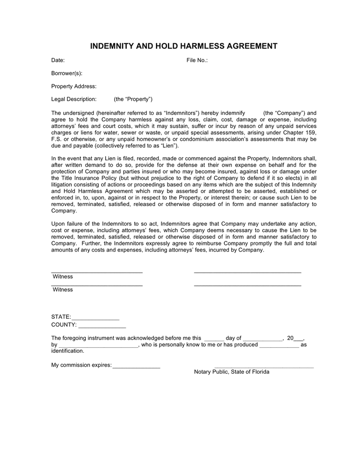 indemnity-and-hold-harmless-agreement-in-word-and-pdf-formats