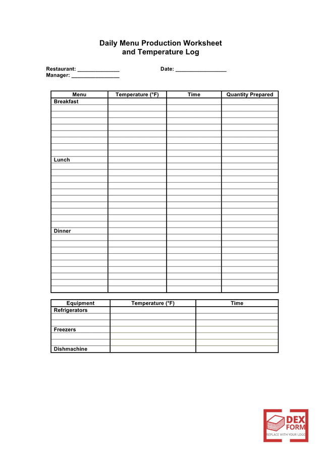 Dinner Menu Template - download free documents for PDF, Word and Excel