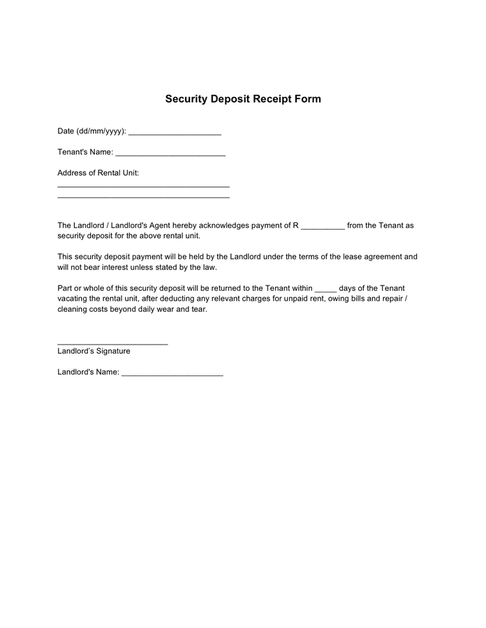 security-deposit-receipt-form-in-word-and-pdf-formats