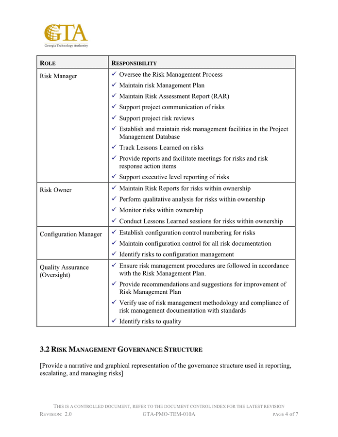 Risk Management Plan Template In Word And Pdf Formats Page 9 Of 12