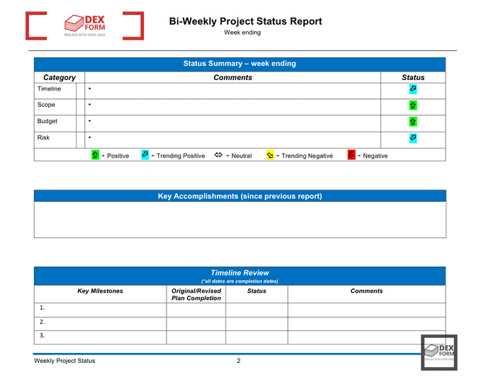 Weekly Report Template Word from static.dexform.com