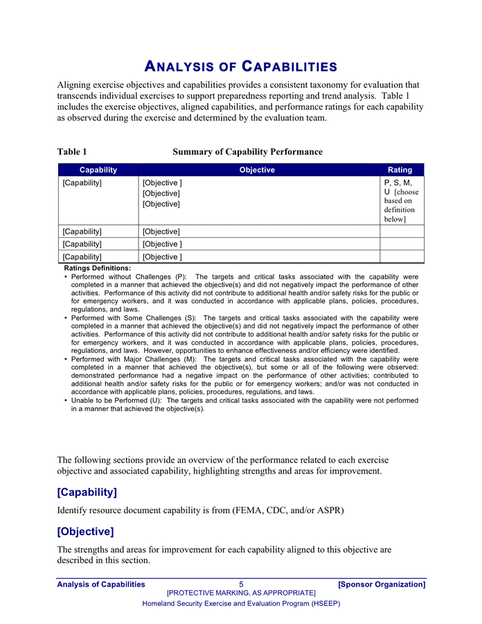 Improvement Report Template