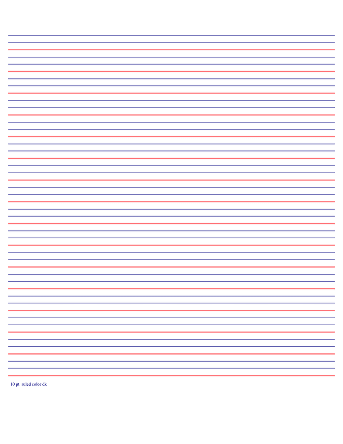 Ruled Paper Template In Word And Pdf Formats Page 3 Of 3