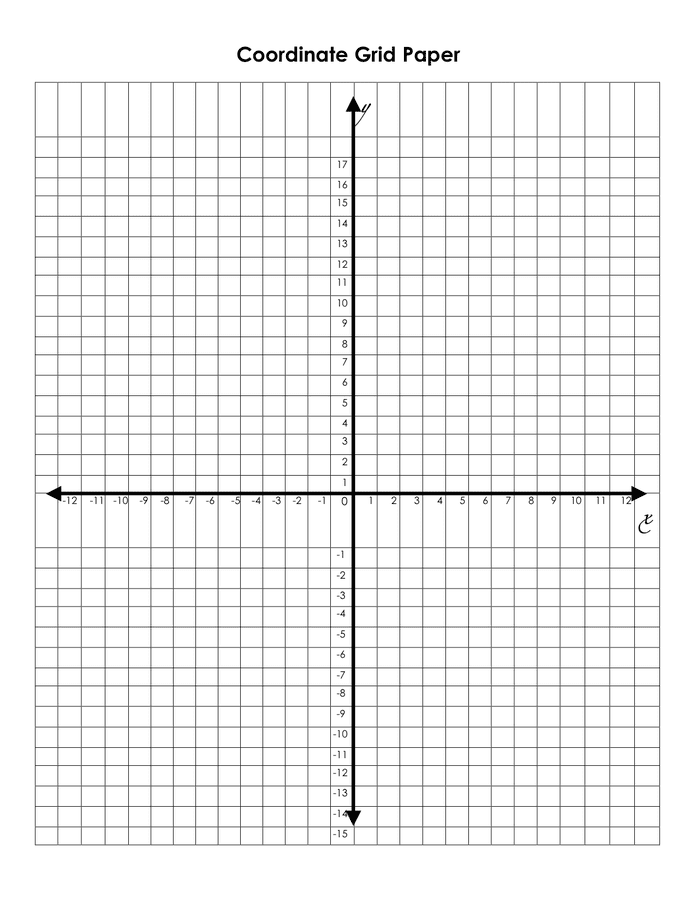 Coordinate Grid Paper In Word And Pdf Formats 6707