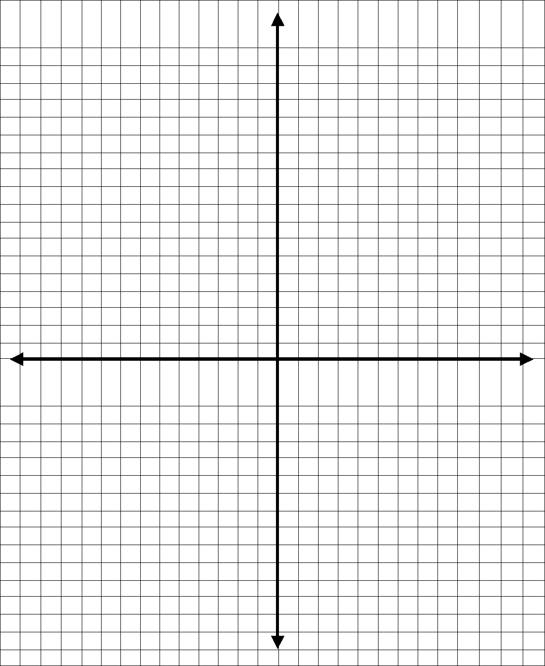 Coordinate grid paper in Word and Pdf formats