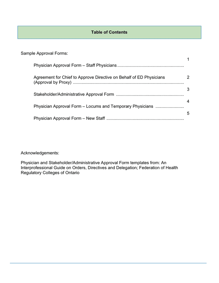 Hospital approval forms in Word and Pdf formats page 2 of 7