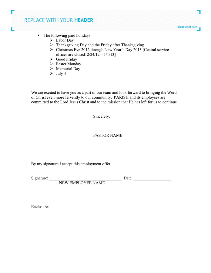 Employment Letter Format In Word from static.dexform.com