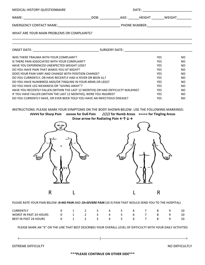 Health History Questionnaire Template from static.dexform.com