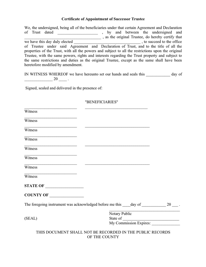 certificate-of-appointment-of-successor-trustee-in-word-and-pdf-formats