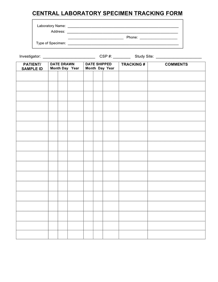 laboratory-specimen-tracking-form-in-word-and-pdf-formats