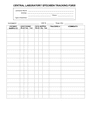 Laboratory Specimen Tracking Form In Word And Pdf Formats