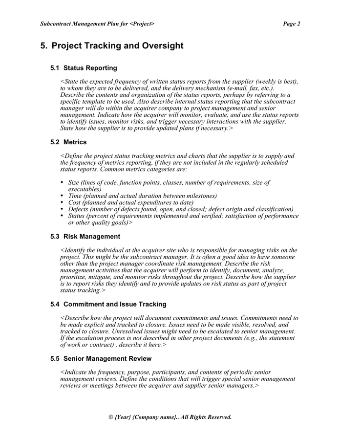 General contractor business plan template picture