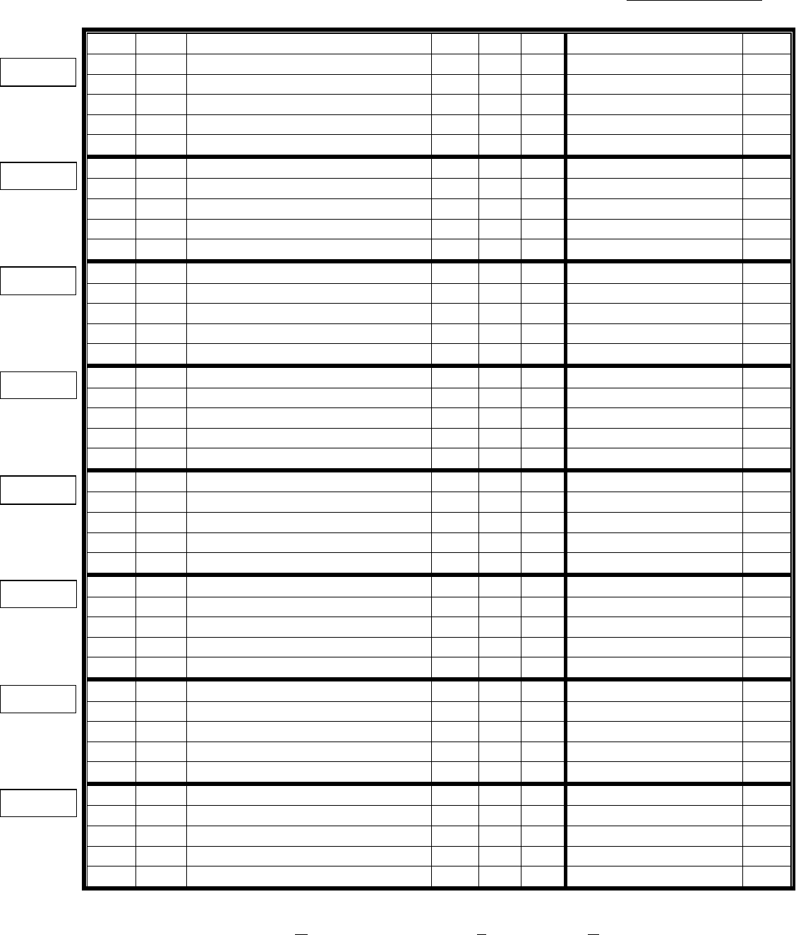 Daily Running Record Sheet In Word And Pdf Formats