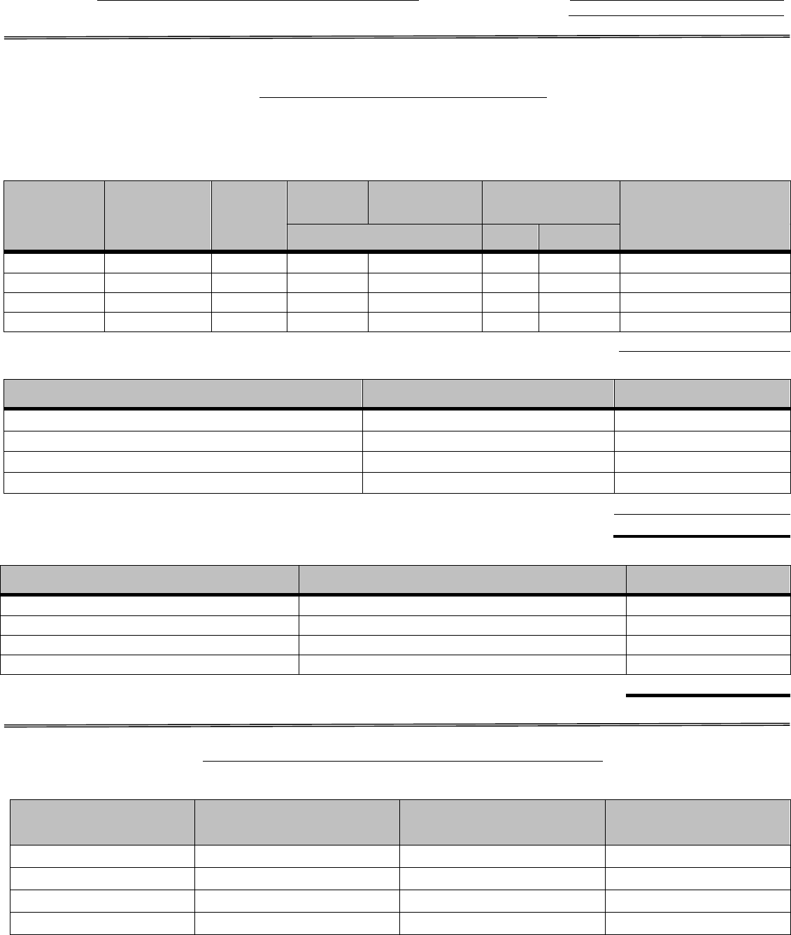 Sworn statement of assets, liabilities and net worth in Word and Pdf