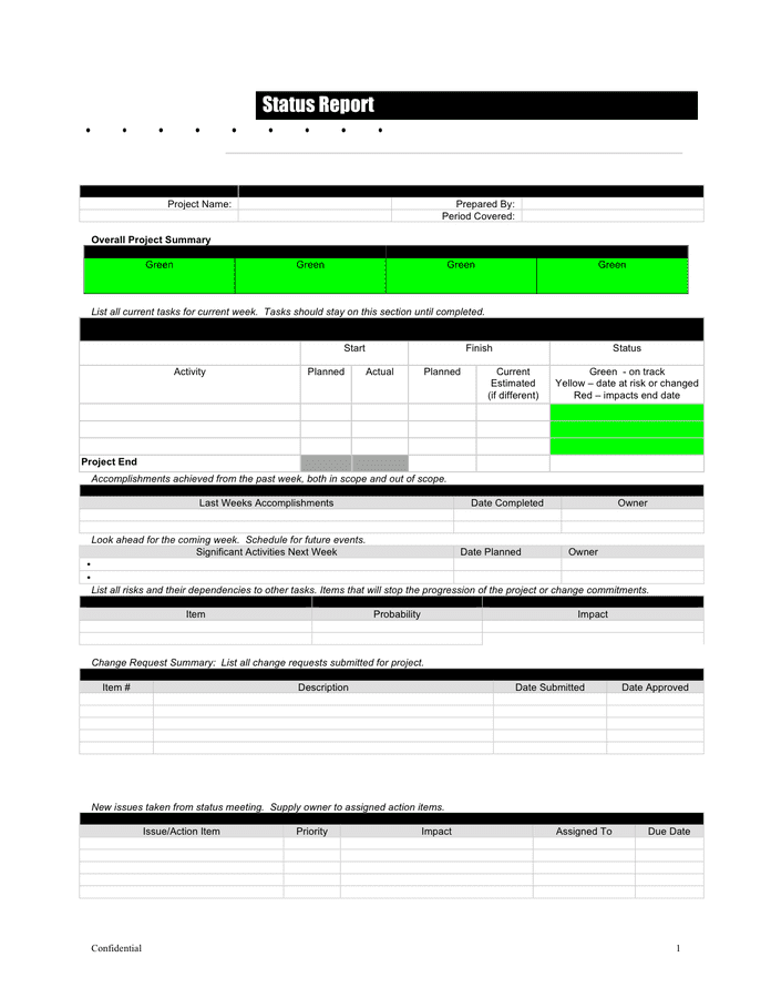 What Does Status Report Mean In Court at Billie Hall blog