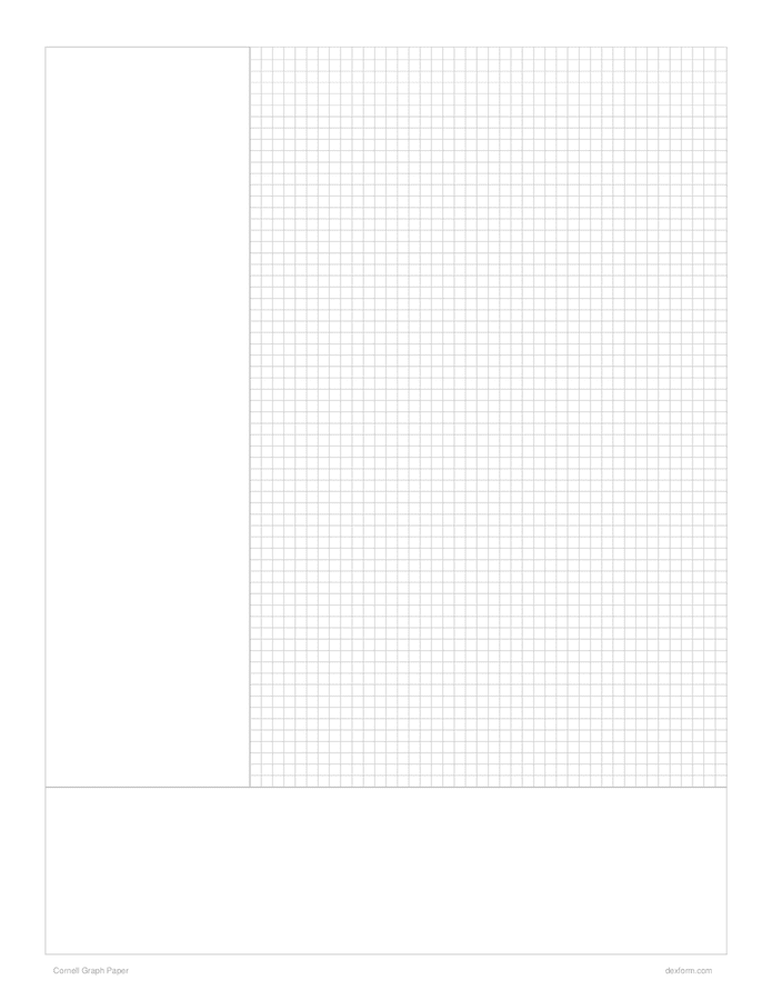 Cornell Notes Graph Paper In Word And Pdf Formats