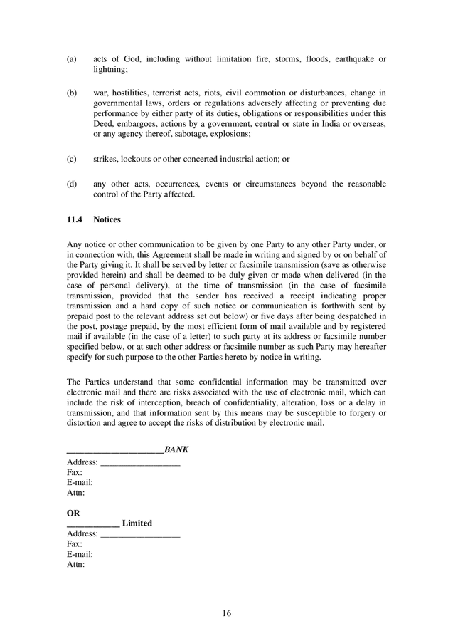 Reverse mortgage loan agreement template india in word and pdf