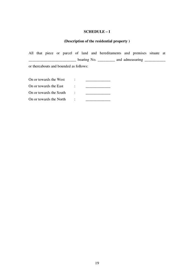 Reverse mortgage loan agreement template india in word and pdf