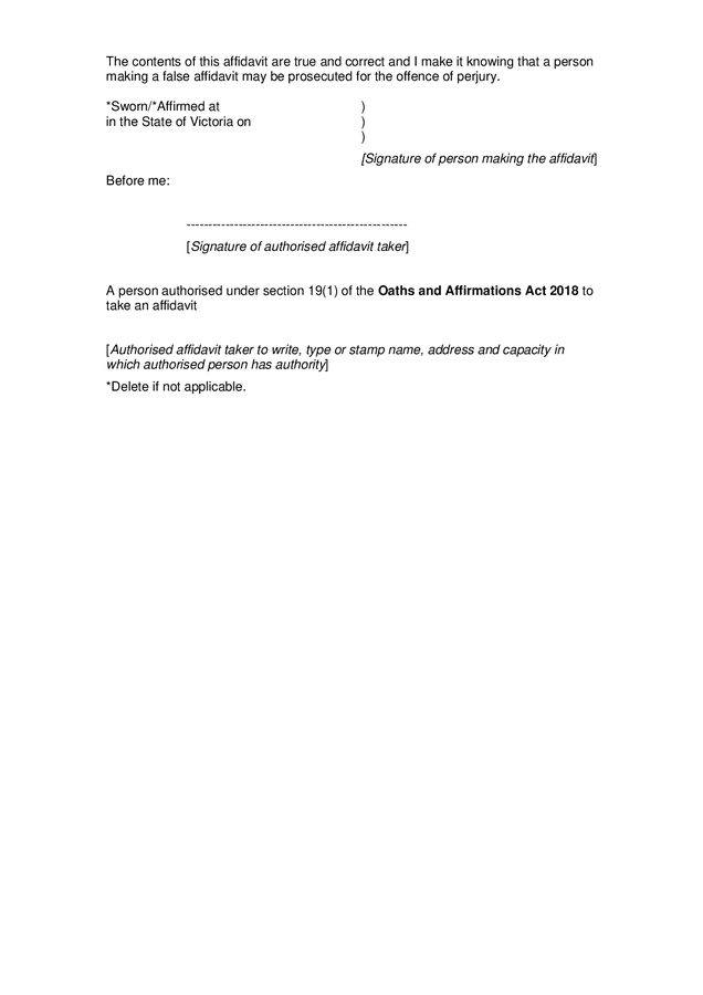 Form 60a Warrant of seizure and sale (Victoria, Canada) in Word and Pdf formats ...