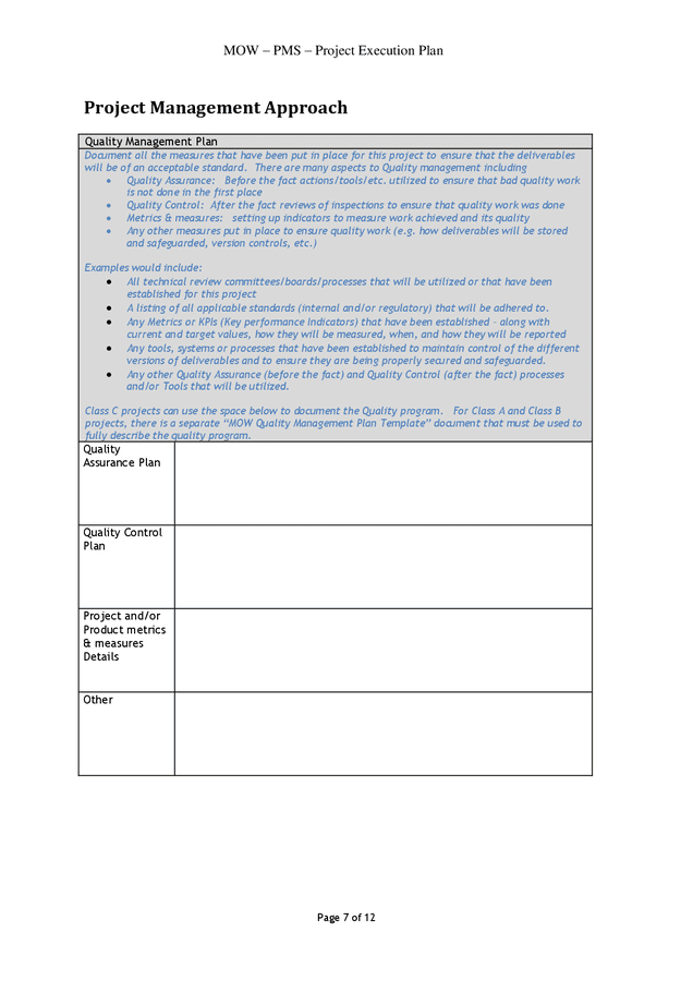 Project Execution Plan In Word And Pdf Formats - Page 7 Of 12